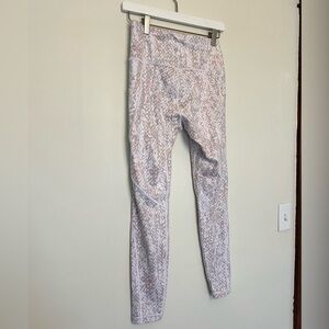 White / Pink / Grey Athleta Salutatiom Stash Leggings